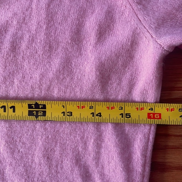 Caslon Light Pink V-Neck 100% Cashmere Long Sleeve Sweater Size Large - Picture 7 of 12